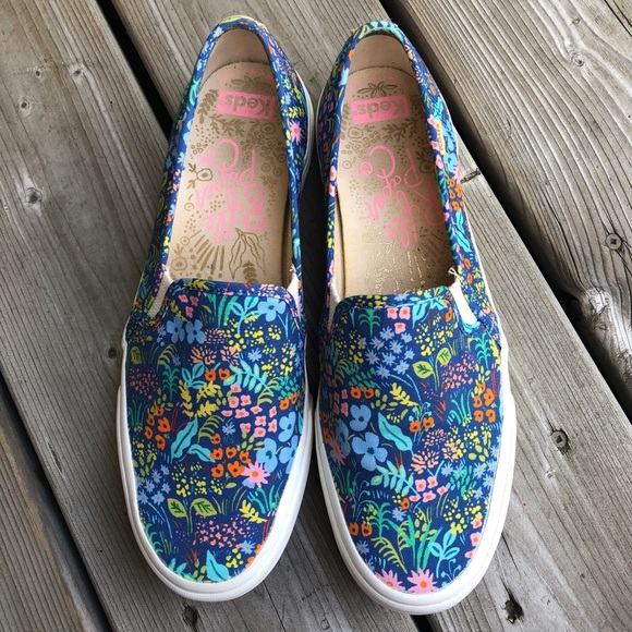 Rifle Paper Co. Shoes - Women's 9 Keds x Rifle Paper Co. Floral Platform Slip On Sneakers Shoes Runners